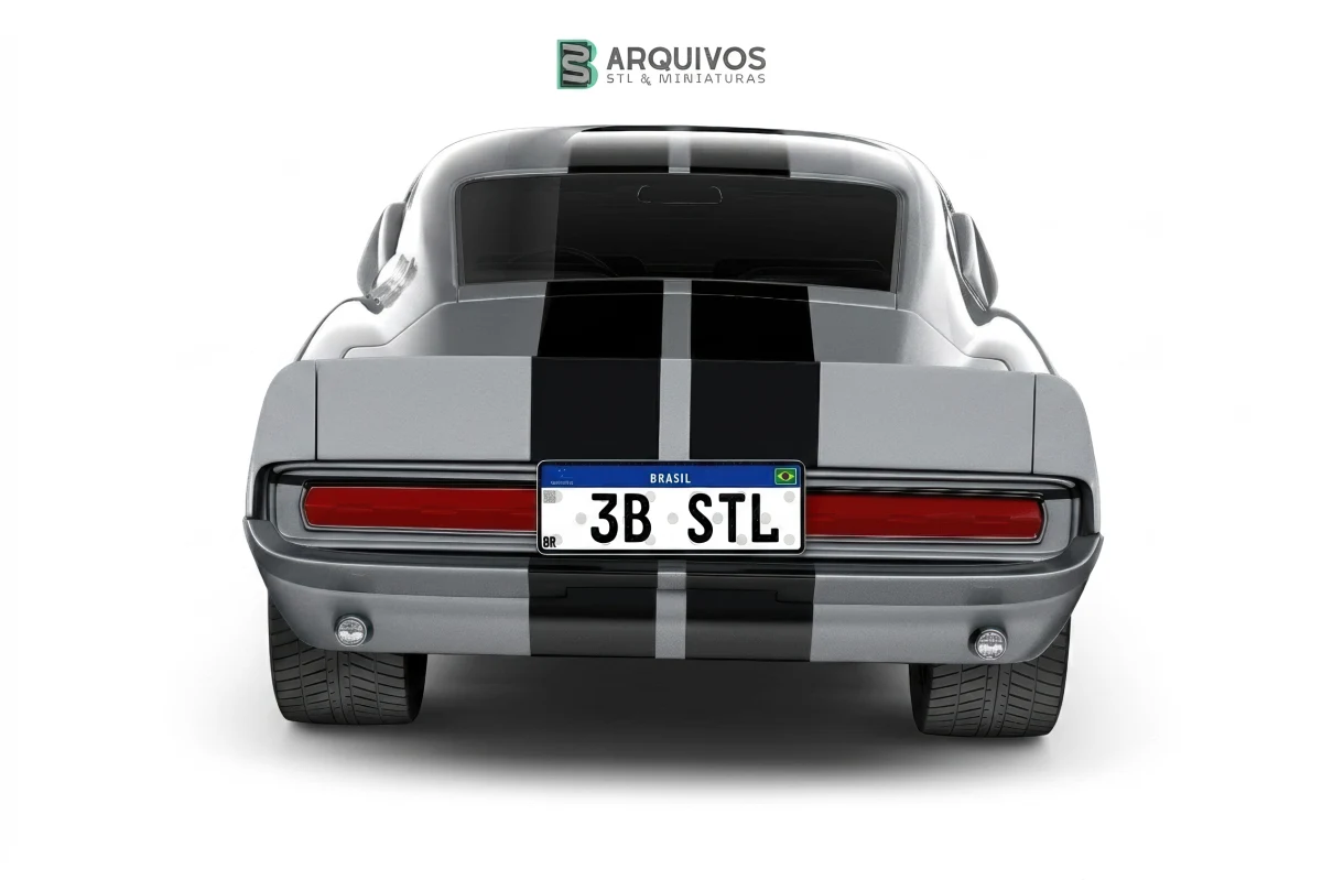 Modelo 3D STL - Ford Shelby GT500 Eleanor 1967 — foto 4